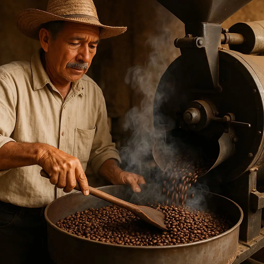 Tueste del café artesanal